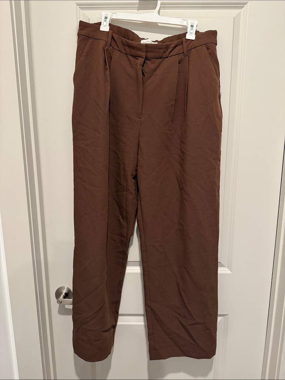 Women’s Abercrombie Curve Love Brown Trousers